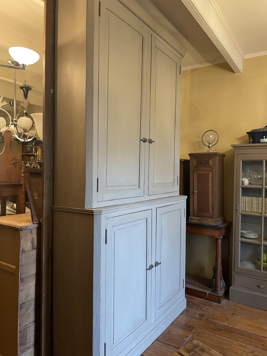 Kast Hoge Vitrinekast Keukenkast Buffetkast 266 cm. - Afbeelding 9