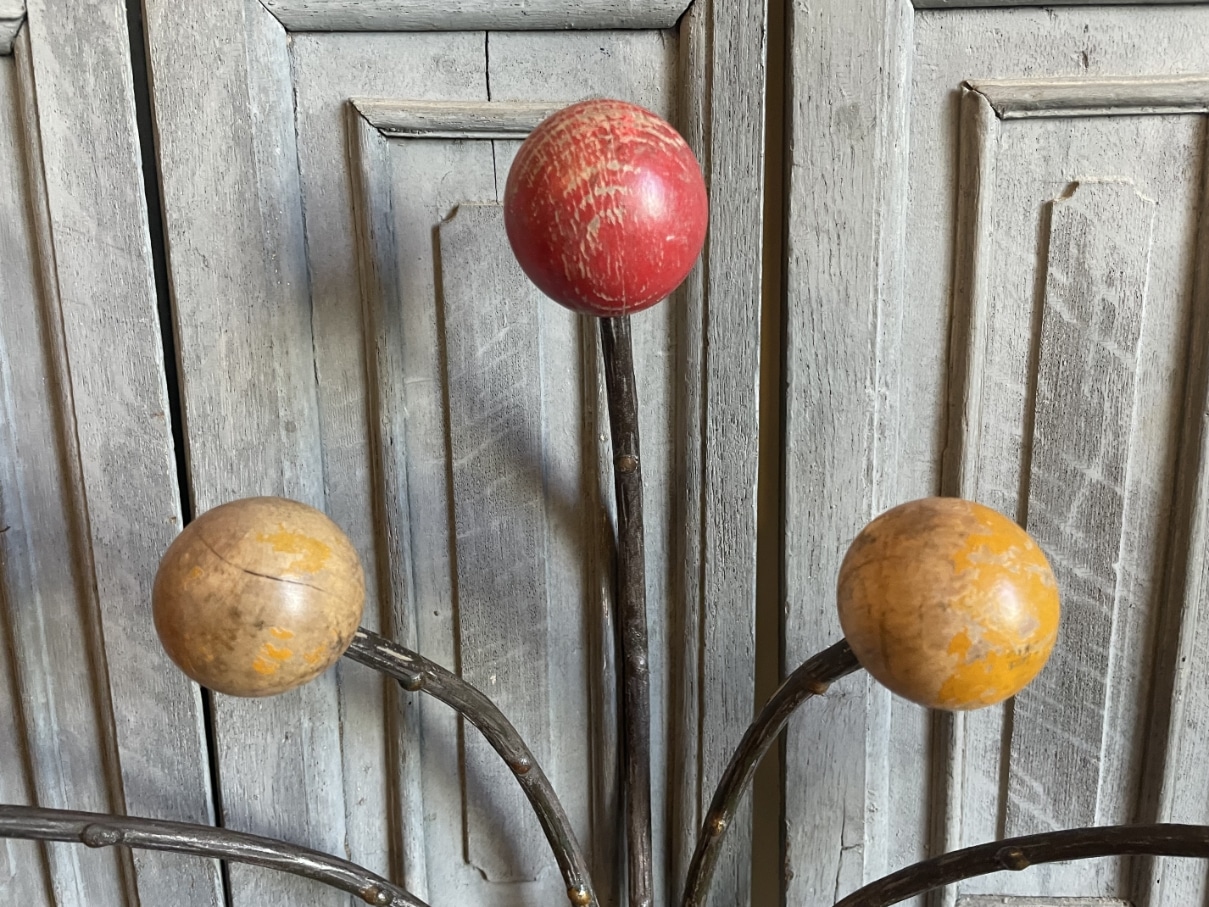 Wandkapstok met houten ballen Kapstok - Afbeelding 5