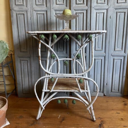 Antique Adirondack Table Takken Tafel Twig-table Bijzettafel