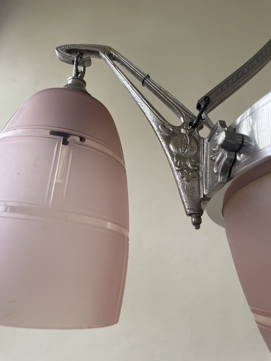 Plafondlamp Hanglamp Lamp art deco 1930 - Afbeelding 13