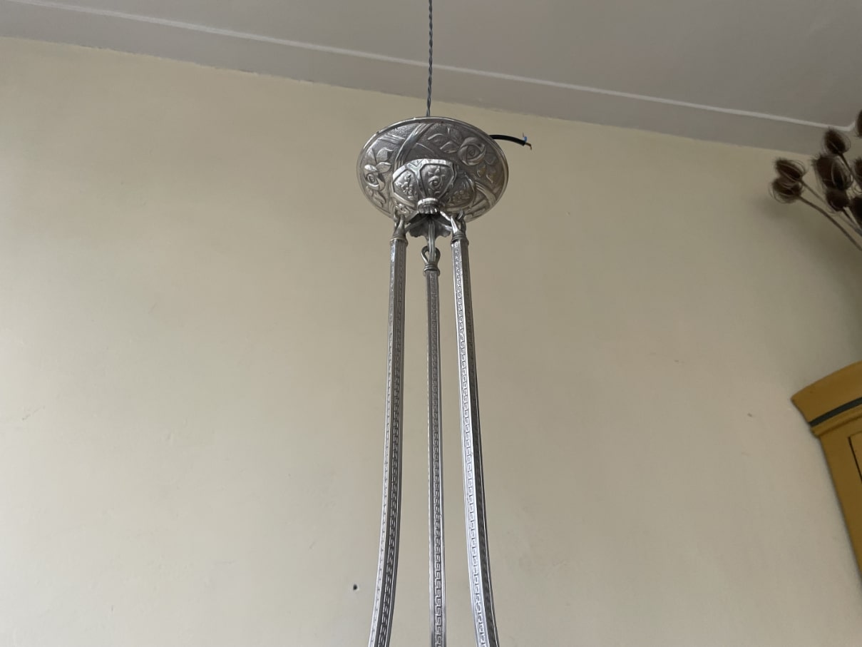 Plafondlamp Hanglamp Lamp art deco 1930 - Afbeelding 3