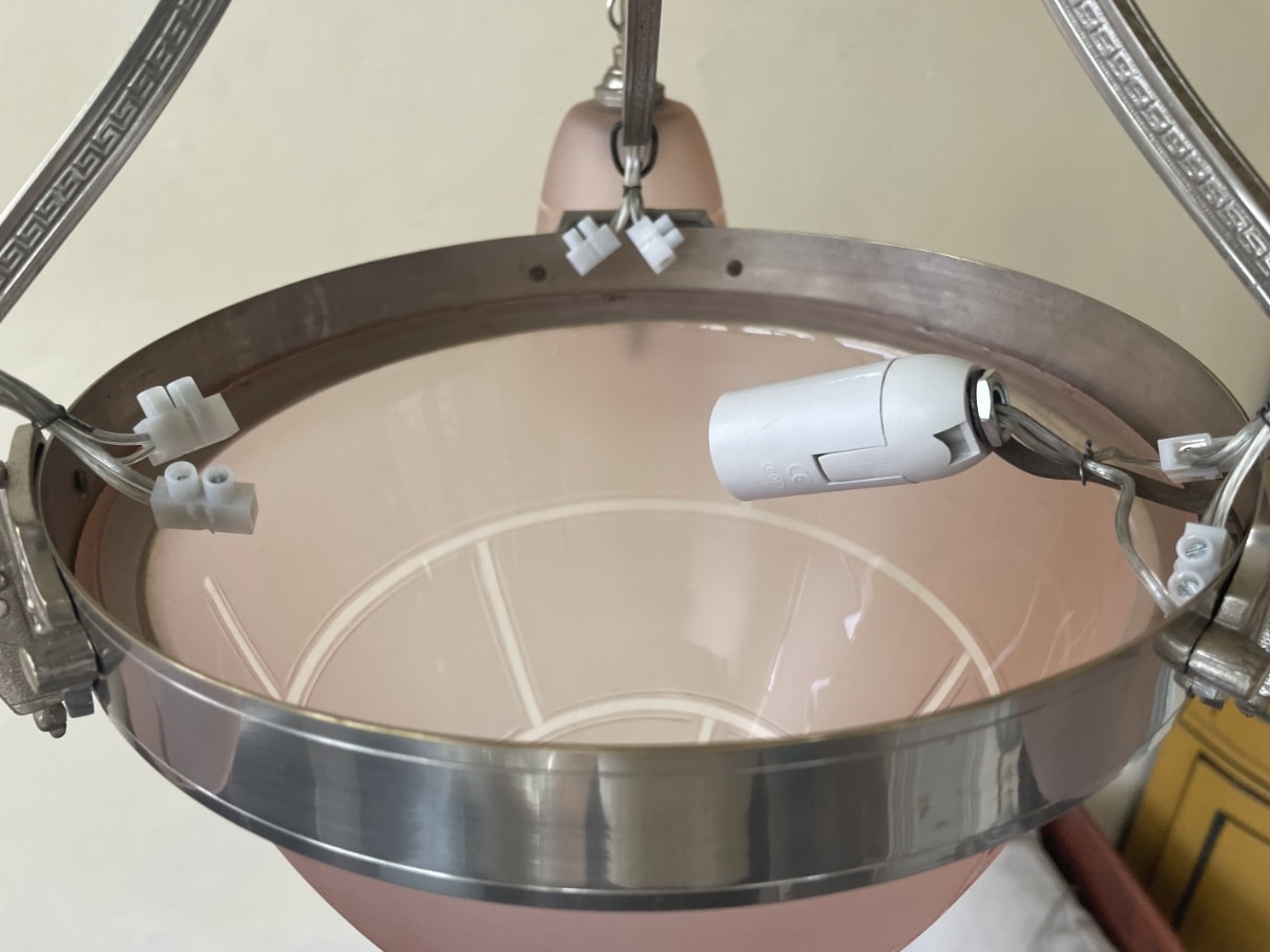 Plafondlamp Hanglamp Lamp art deco 1930 - Afbeelding 5