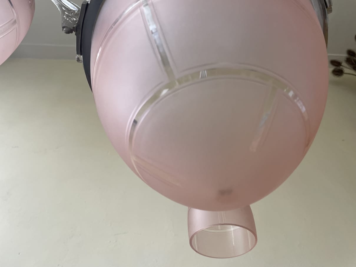 Plafondlamp Hanglamp Lamp art deco 1930 - Afbeelding 7