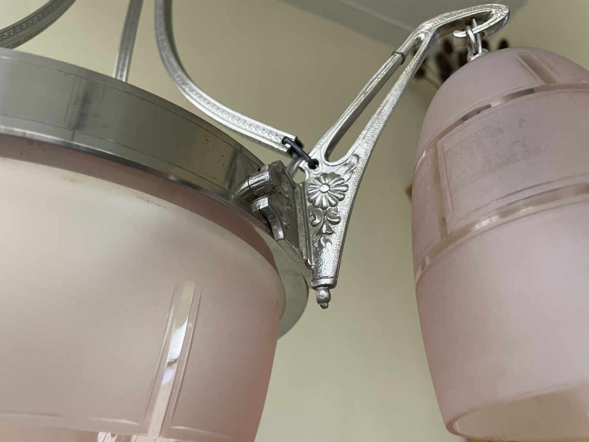 Plafondlamp Hanglamp Lamp art deco 1930 - Afbeelding 8