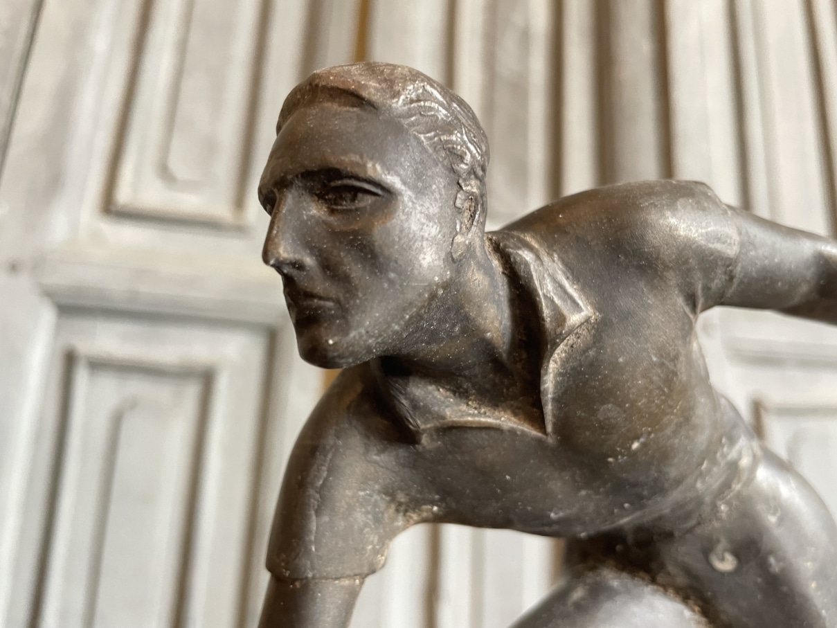 Bronzen Beeld Pétanque Speler - Afbeelding 2