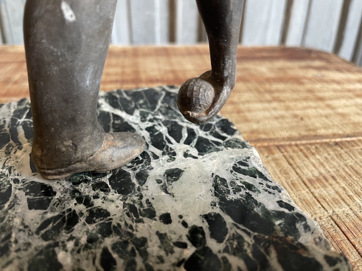 Bronzen Beeld Pétanque Speler - Afbeelding 12