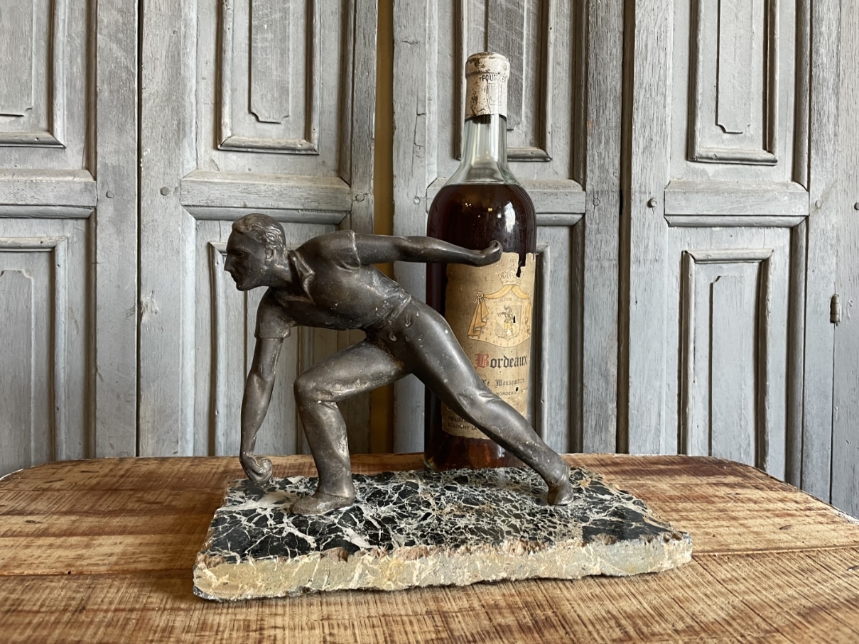 Bronzen Beeld Pétanque Speler - Afbeelding 13