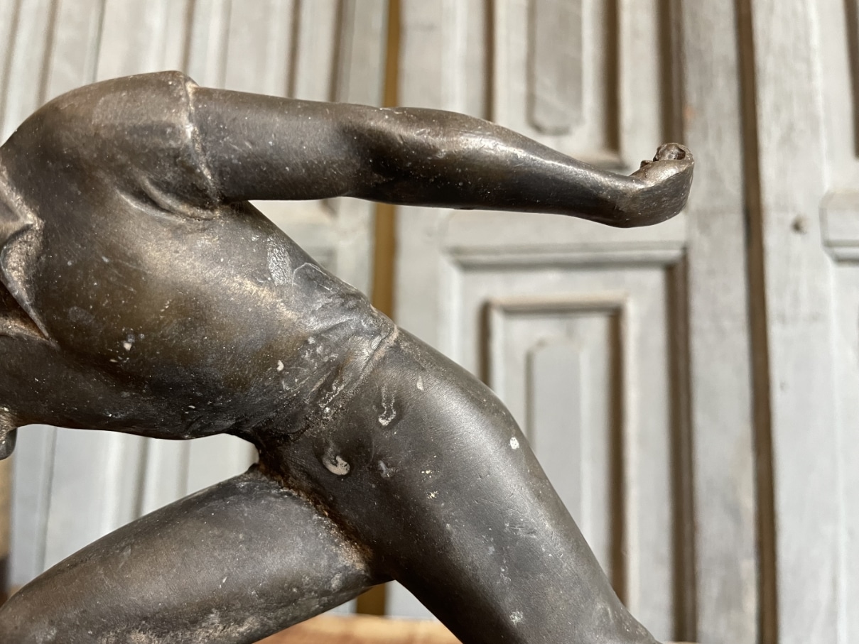 Bronzen Beeld Pétanque Speler - Afbeelding 6