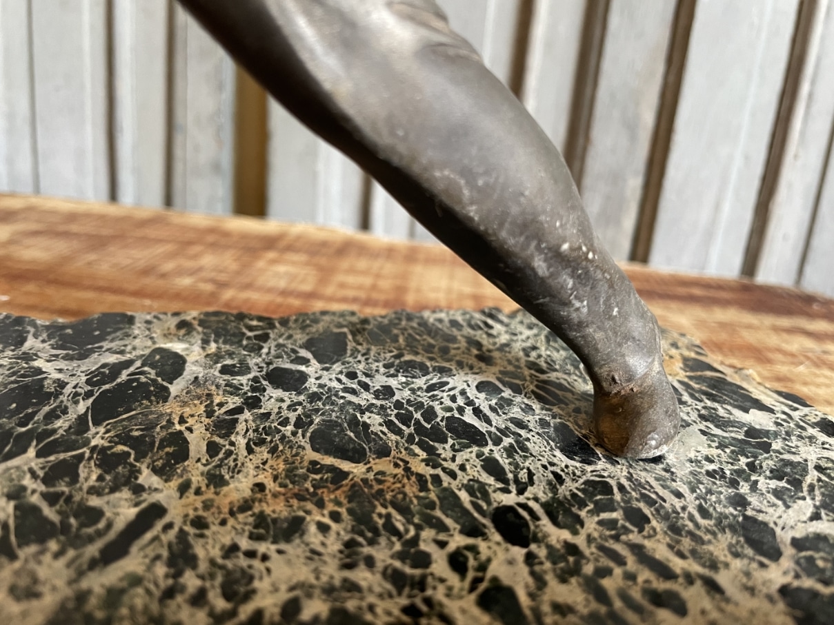 Bronzen Beeld Pétanque Speler - Afbeelding 8