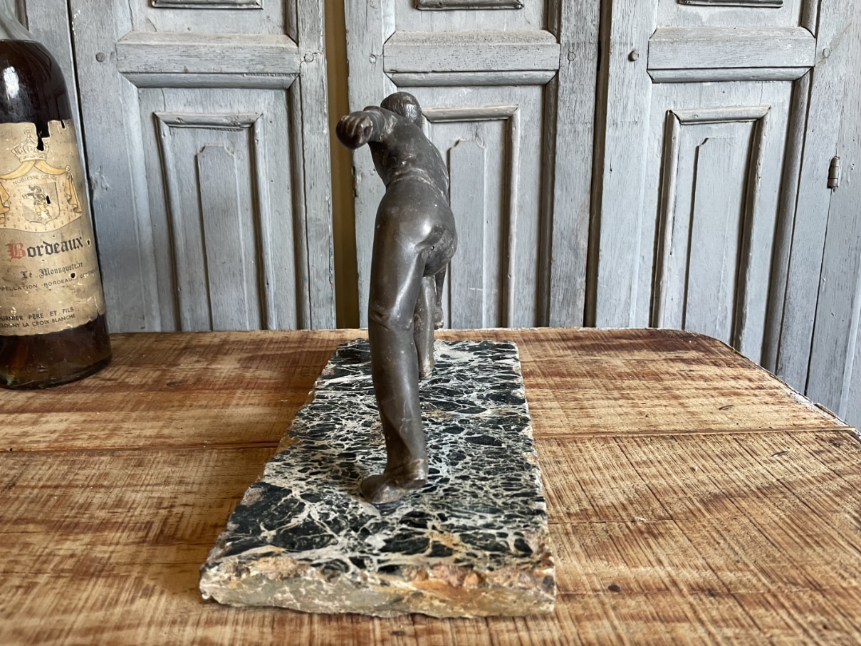 Bronzen Beeld Pétanque Speler - Afbeelding 9