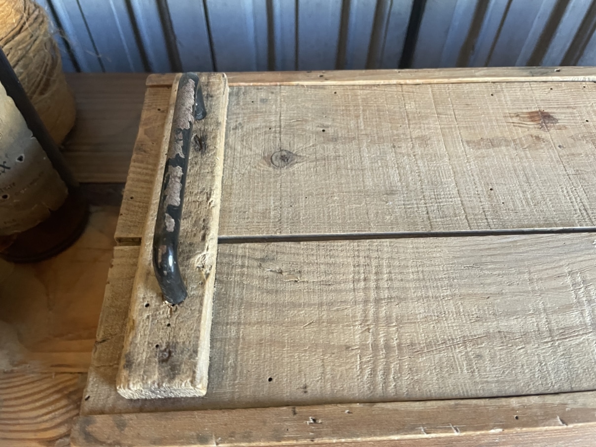 Houten kist met Schuifdeksel - Afbeelding 3