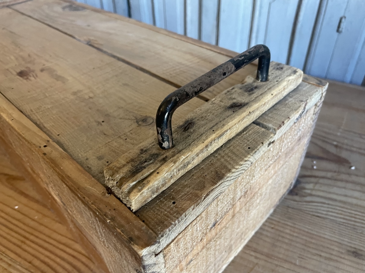 Houten kist met Schuifdeksel - Afbeelding 4