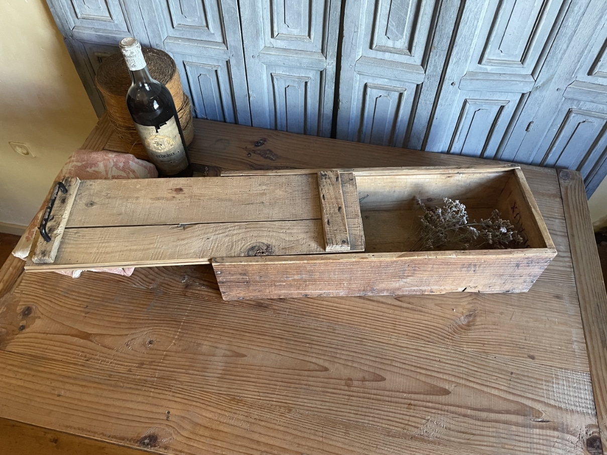 Houten kist met Schuifdeksel