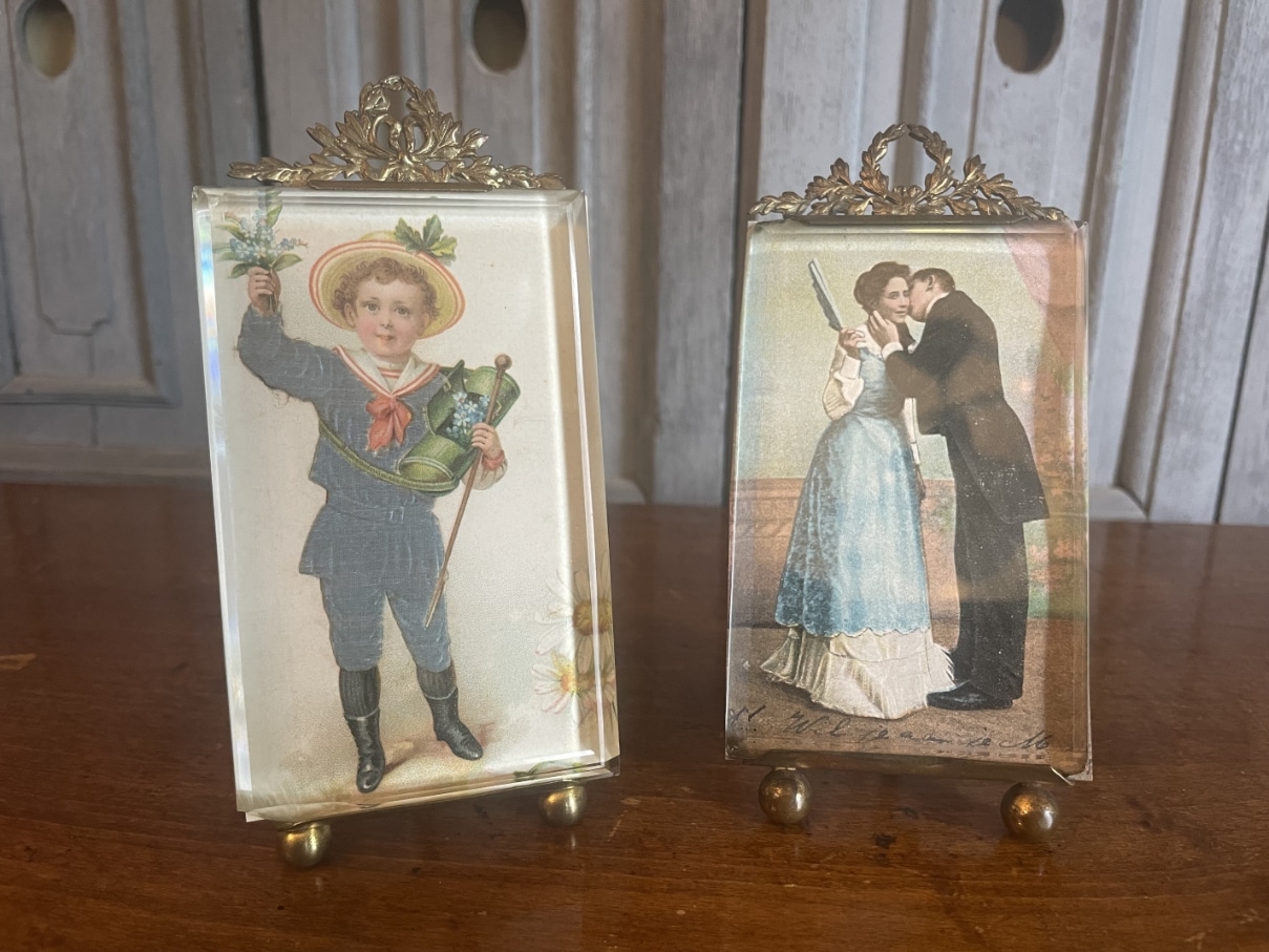 Striklijstje Messing Fotolijstje geslepen glas - Afbeelding 15