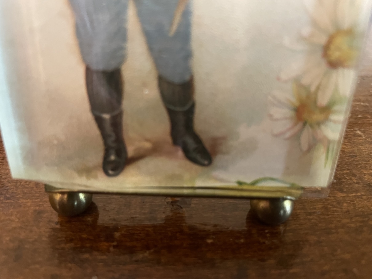Striklijstje Messing Fotolijstje geslepen glas - Afbeelding 3