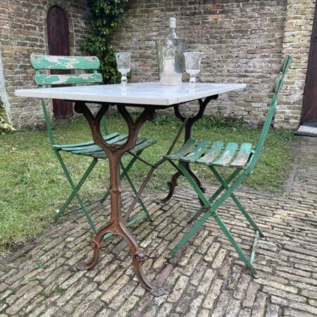 Tuintafel Bistrotafel met Marmer Blad