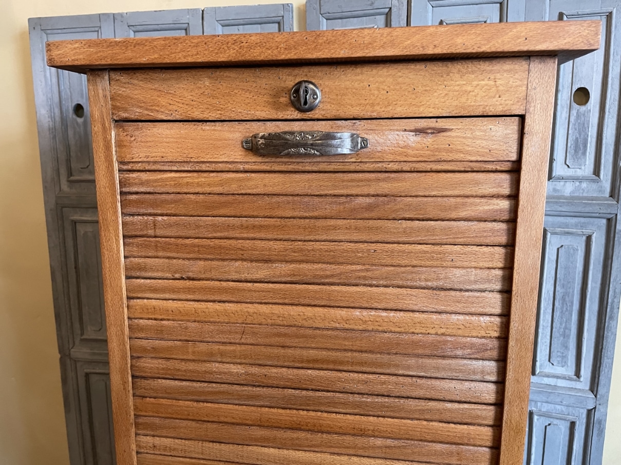 Rolluikkast Archiefkast Muziekkast Art Deco - Afbeelding 2