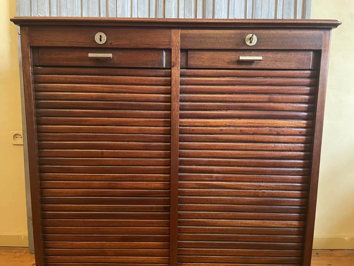 Rolluikkast Archiefkast Muziekkast Art Deco - Afbeelding 2