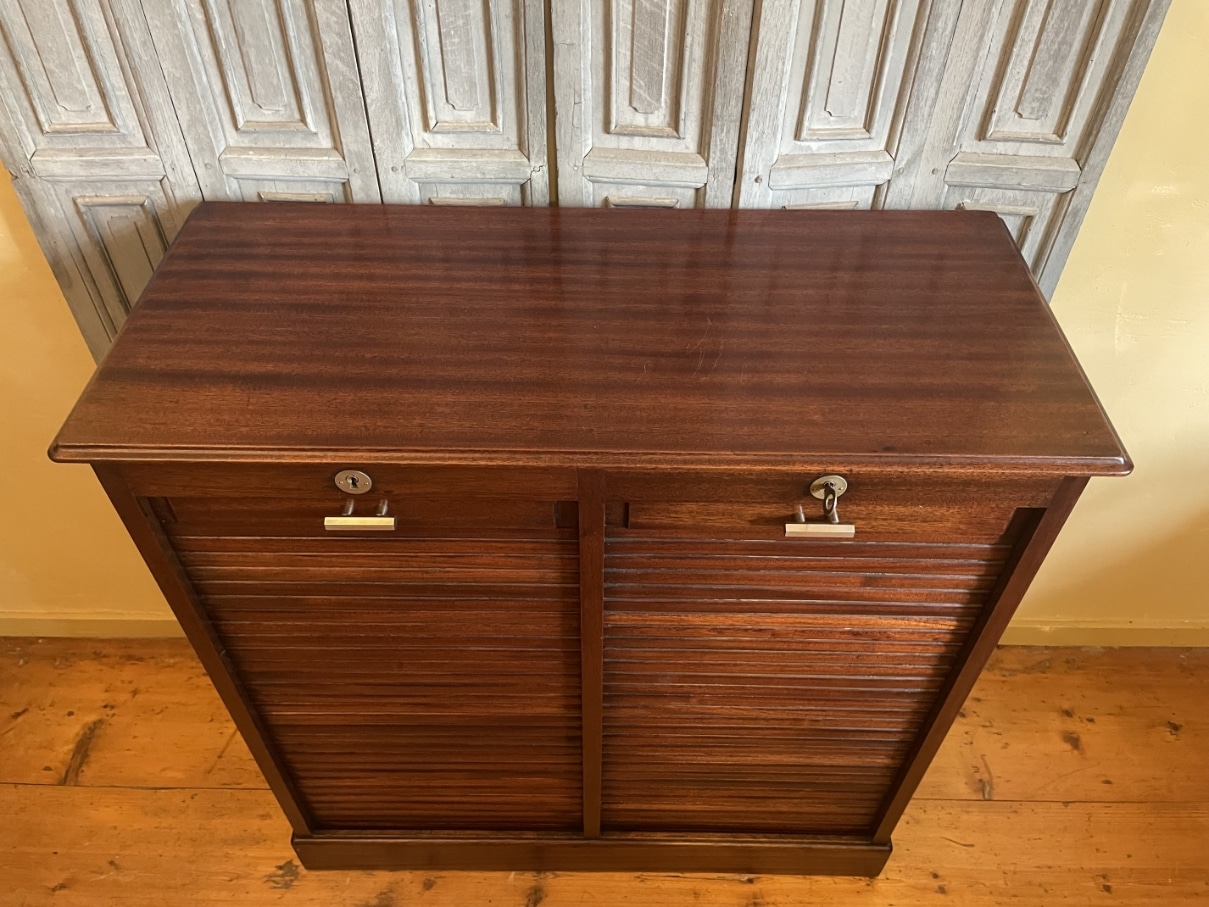 Rolluikkast Archiefkast Muziekkast Art Deco - Afbeelding 4