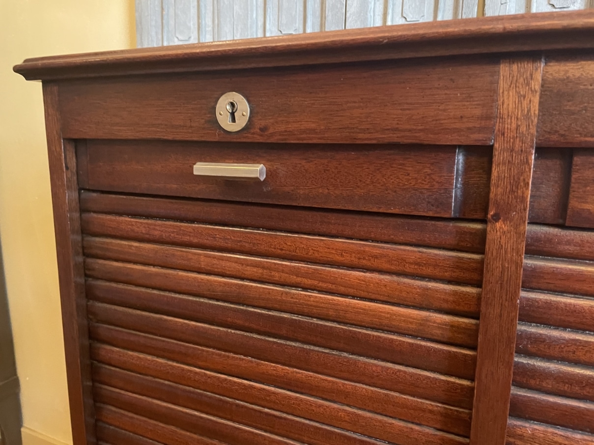 Rolluikkast Archiefkast Muziekkast Art Deco - Afbeelding 5