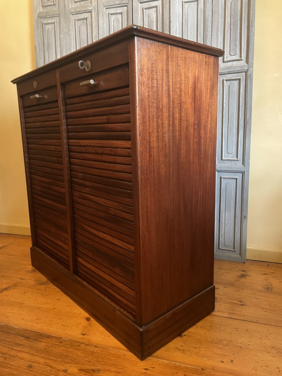 Rolluikkast Archiefkast Muziekkast Art Deco - Afbeelding 7
