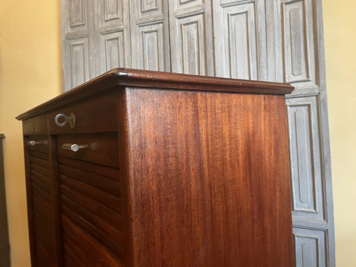 Rolluikkast Archiefkast Muziekkast Art Deco - Afbeelding 8