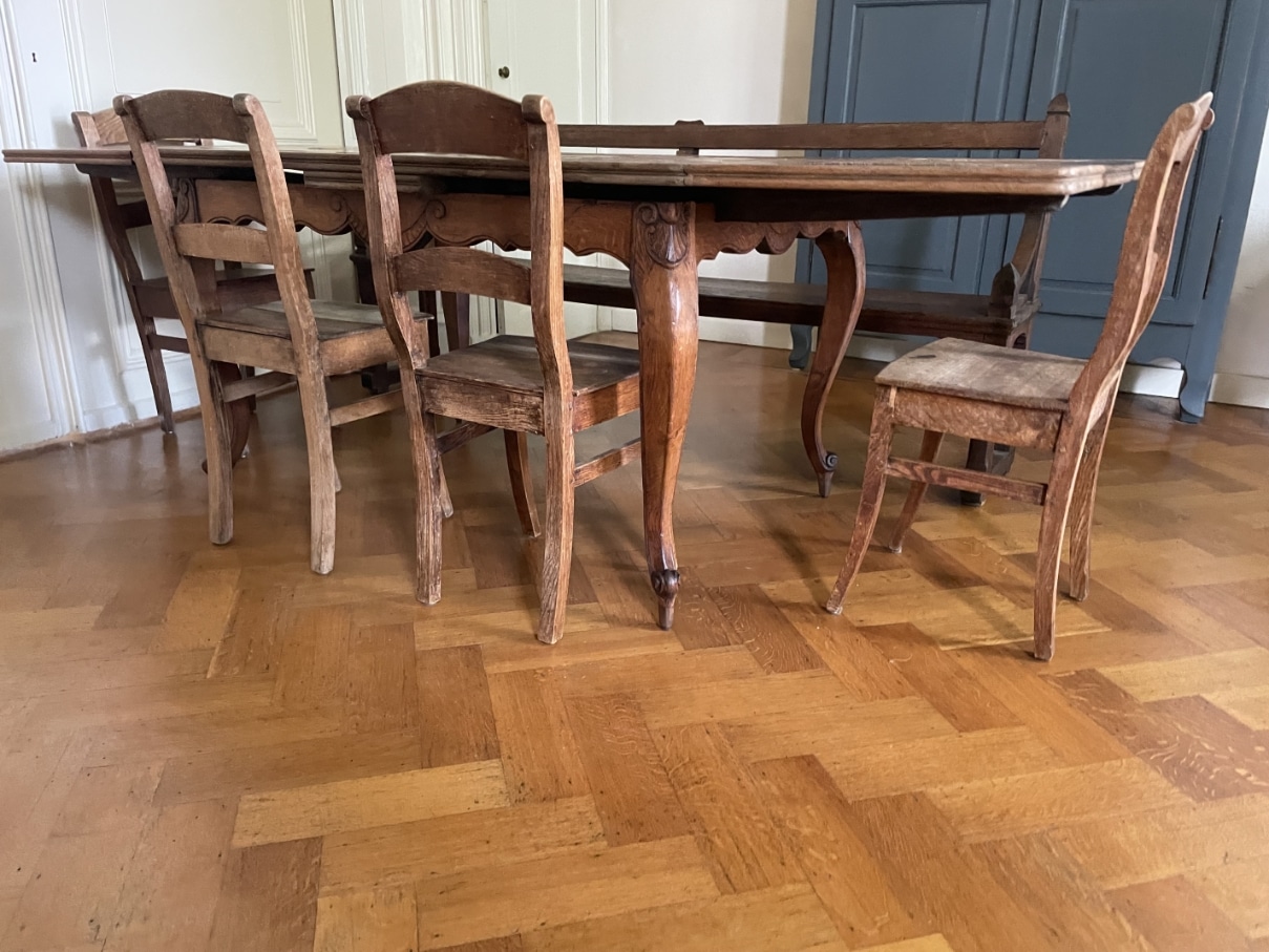 Eettafel Uittrektafel Louis XV Stijl 229 cm. - Afbeelding 14