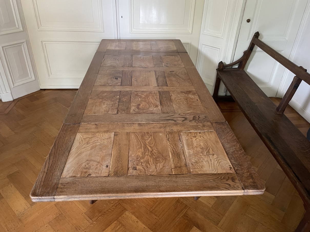 Eettafel Uittrektafel Louis XV Stijl 229 cm. - Afbeelding 15