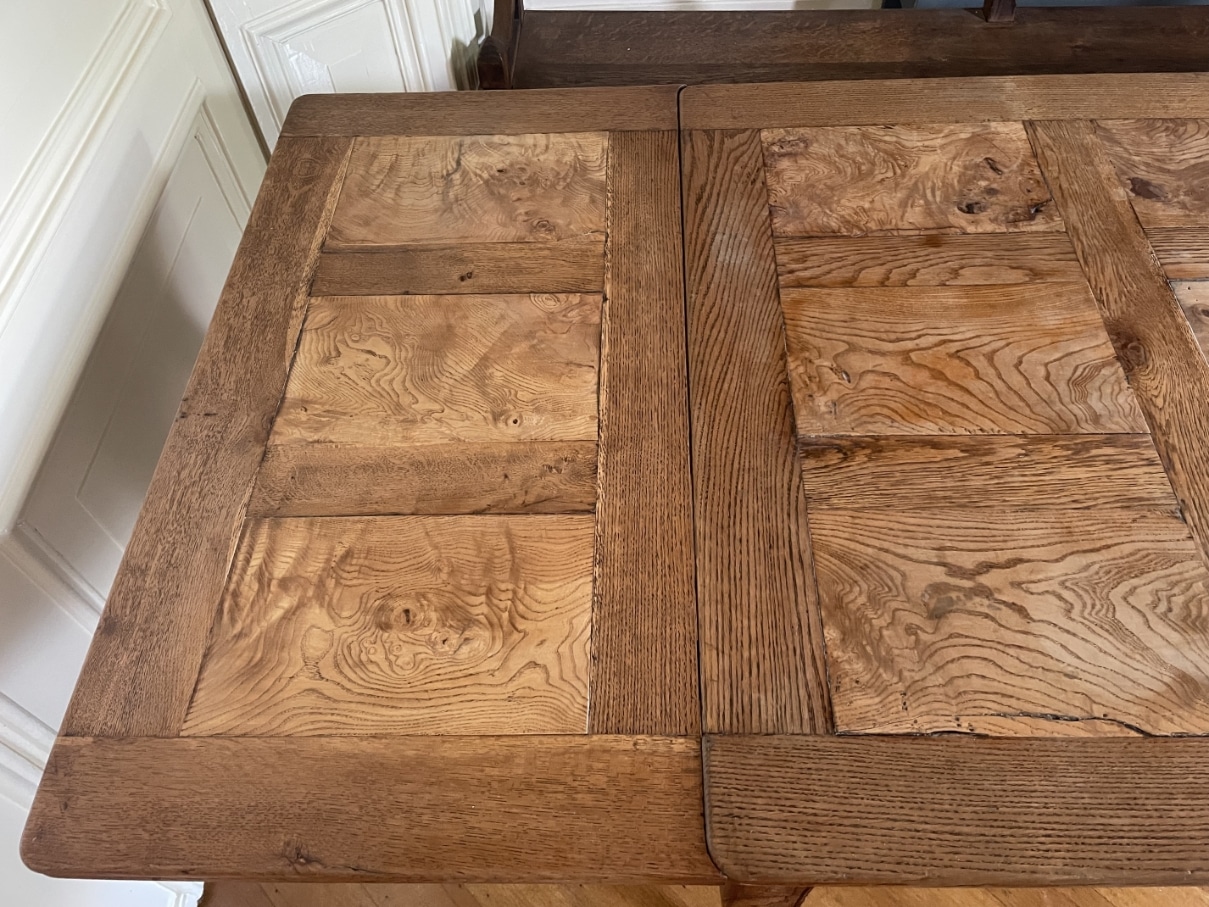 Eettafel Uittrektafel Louis XV Stijl 229 cm. - Afbeelding 19
