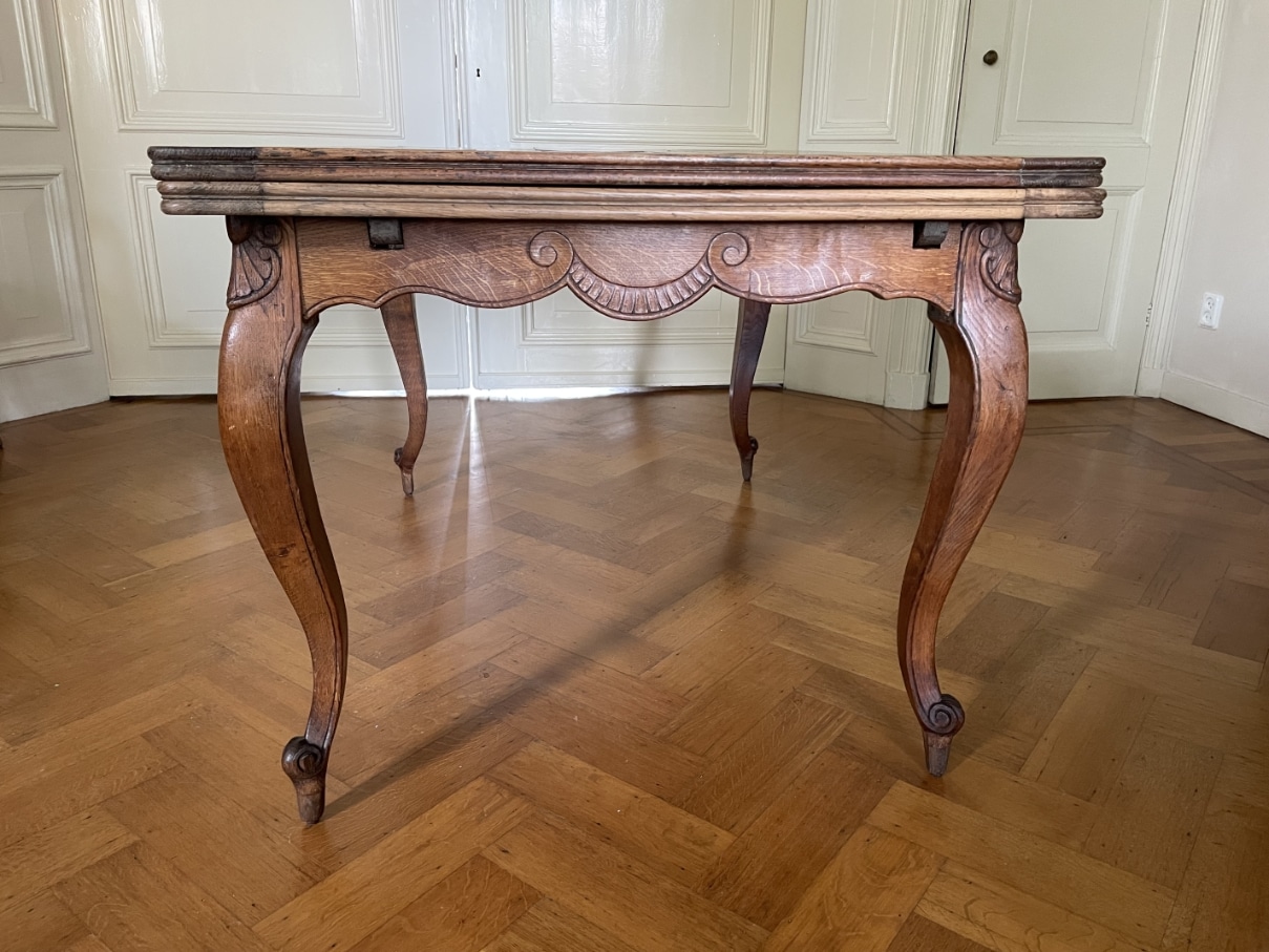 Eettafel Uittrektafel Louis XV Stijl 229 cm. - Afbeelding 8