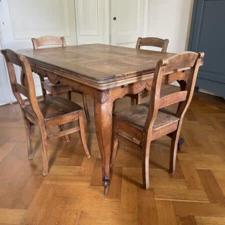 Eettafel Uittrektafel Louis XV Stijl 229 cm.