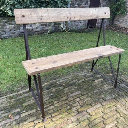 Tuinbank Halbank Bank met rugleuning
