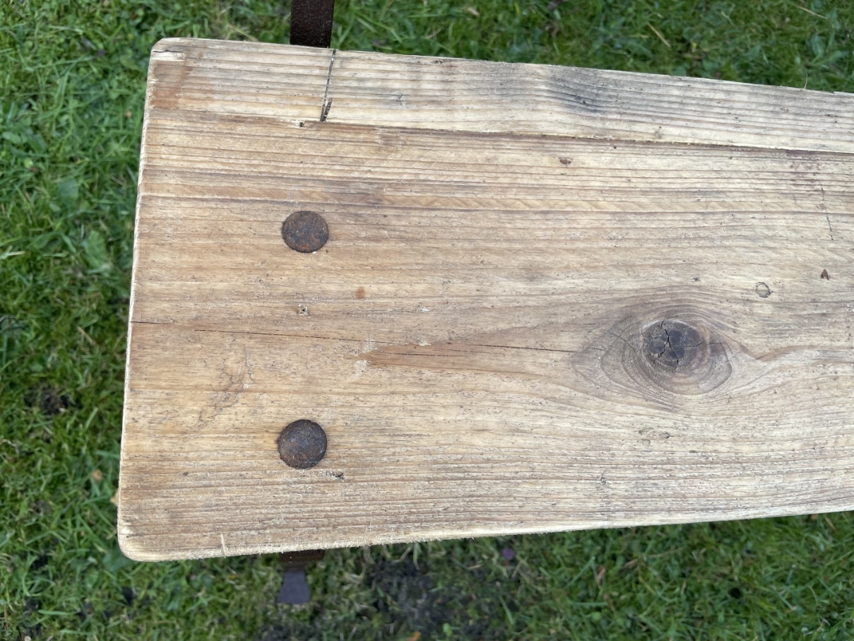 Tuinbank Halbank Bank met rugleuning - Afbeelding 13