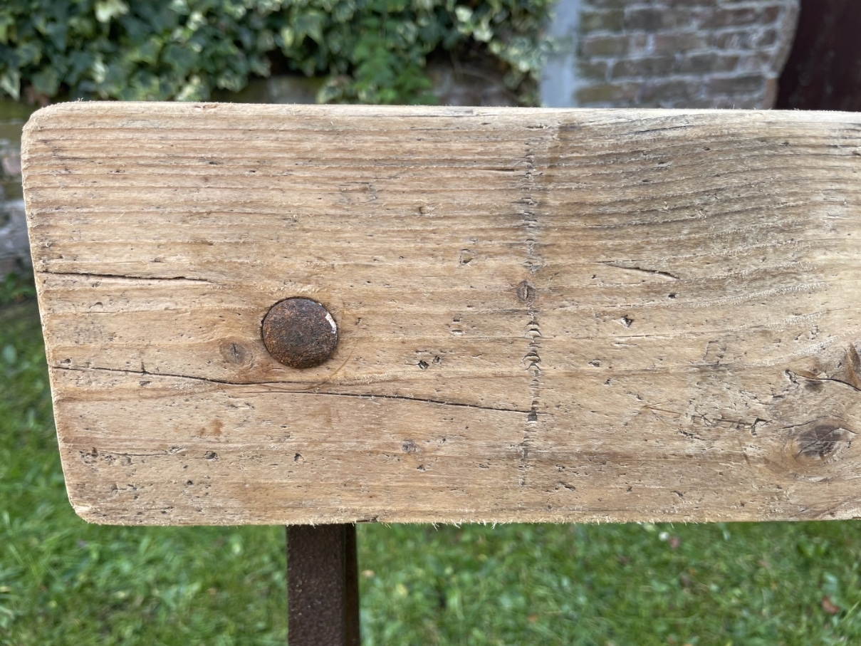 Tuinbank Halbank Bank met rugleuning - Afbeelding 14