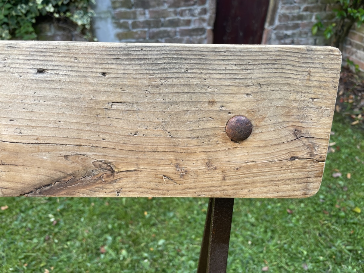 Tuinbank Halbank Bank met rugleuning - Afbeelding 15