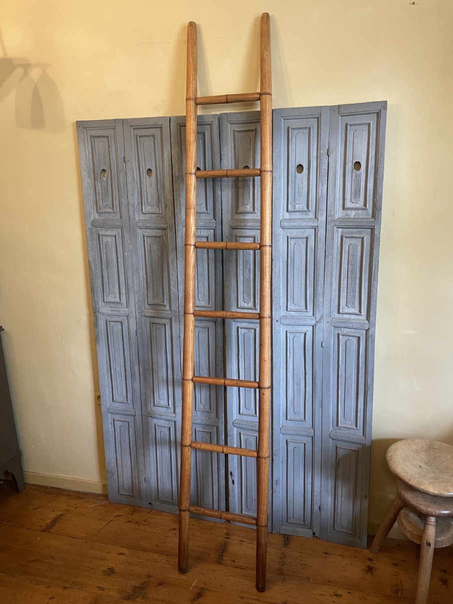 Bibliotheek Ladder Trap Faux Bamboe - Afbeelding 10