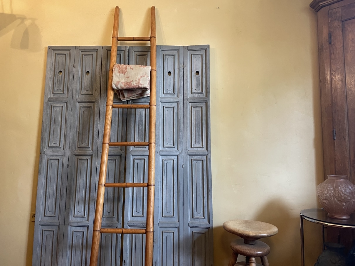 Bibliotheek Ladder Trap Faux Bamboe