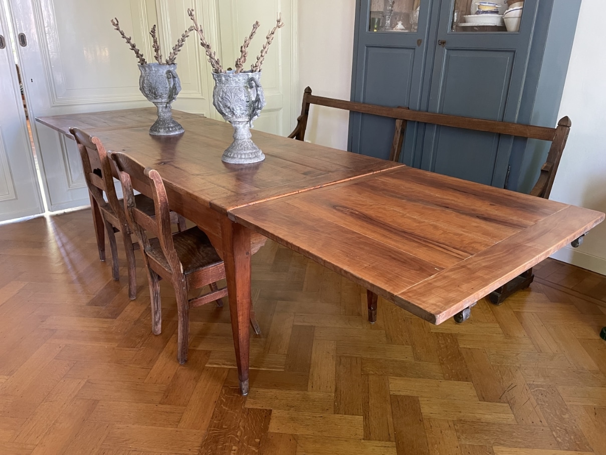 Uittrektafel Boerderijtafel Eettafel Frans - Afbeelding 2