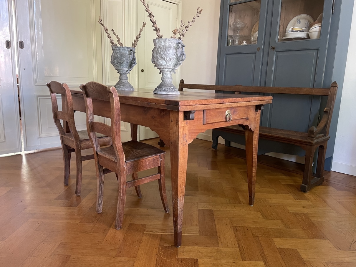 Uittrektafel Boerderijtafel Eettafel Frans - Afbeelding 11