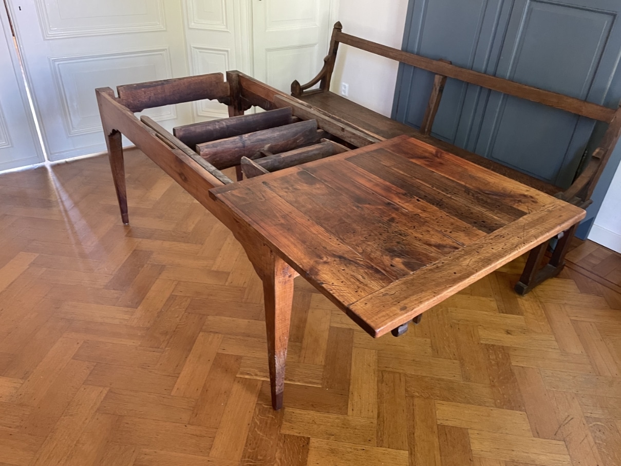 Uittrektafel Boerderijtafel Eettafel Frans - Afbeelding 22