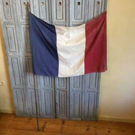 Franse Gemeente Vlag met metalen Schildje