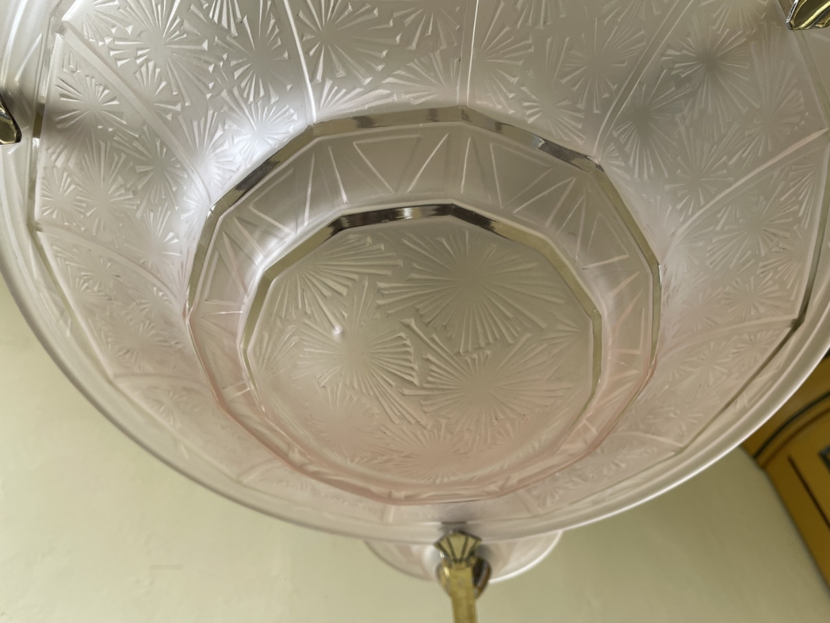 Plafondlamp Hanglamp Art Deco 1930 - Afbeelding 6