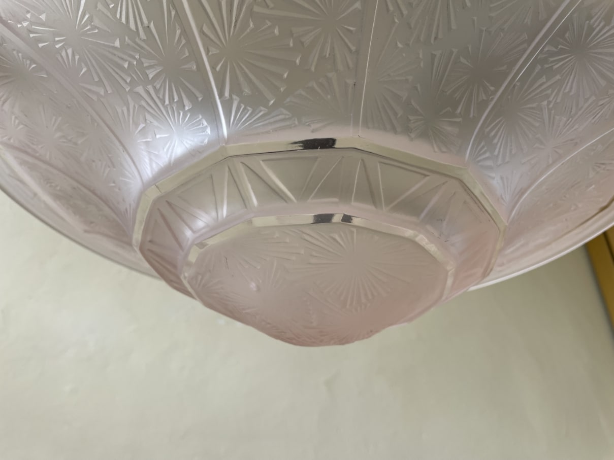 Plafondlamp Hanglamp Art Deco 1930 - Afbeelding 8