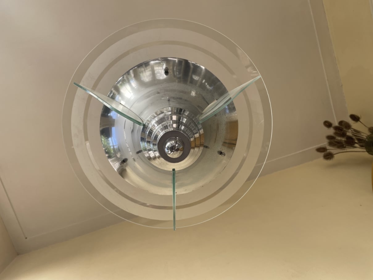Grote Schijflamp Art Deco 1930 Petitot - Afbeelding 2
