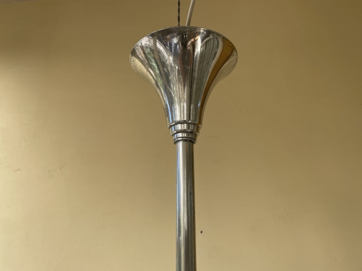 Grote Schijflamp Art Deco 1930 Petitot - Afbeelding 10
